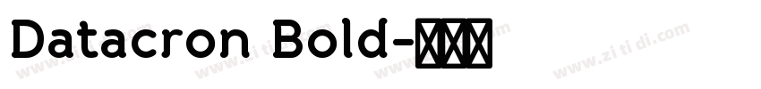 Datacron Bold字体转换